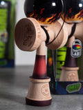 SWEETS KENDAMAS kendama france FR feu fire gas gasoline trasher skateboard flame flamme flammes flames design art patern graphic designs bilboquet freestyle tool wood toy bois jeu jouet figures tricks trick 