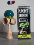 Sweets kendamas France Kendama new nouveau freestyle bilboquet juggle kenflip stall LEGEND Shape coop cooper eddy coop mod flamme flammes phosphorescent fluo brillant collant trick lumière