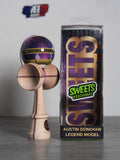 Kendama Sweets Austin Donovan Legend Mod sweet KENDAMA france bilboquet freestyle fun ride jouet jeux weight match boost shape cushion sticky espace yankees violet amped gshape g shape purple heart