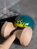 Sweets kendamas France Kendama new nouveau freestyle bilboquet juggle kenflip stall LEGEND Shape coop cooper eddy coop mod flamme flammes phosphorescent fluo brillant collant trick lumière