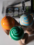 Sweets Kendamas France MINI Kendama Kendamas FR Sweet Petit bilboquet freestyle Blaster Lacer enfant SWIRL grass fire water