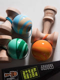 Sweets Kendamas France MINI Kendama Kendamas FR Sweet Petit bilboquet freestyle Blaster Lacer enfant SWIRL grass fire water