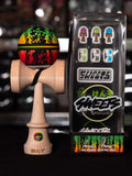 Kendama bliboquet freestyle figure bois jeu Cam Herrero Kendamalicious rasta turbo shape maple érable sweets kendamas 