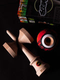 Kendama bliboquet freestyle figure bois jeu Cam Herrero Kendamalicious rasta turbo shape maple érable sweets kendamas 