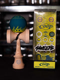 Sweets kendamas France Kendama new nouveau freestyle bilboquet juggle kenflip stall LEGEND Shape coop cooper eddy coop mod flamme flammes phosphorescent fluo brillant collant trick lumière